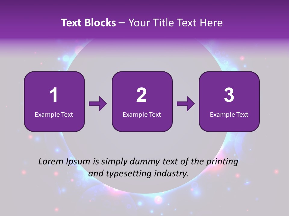 Sky Sparkle Copy Space PowerPoint Template