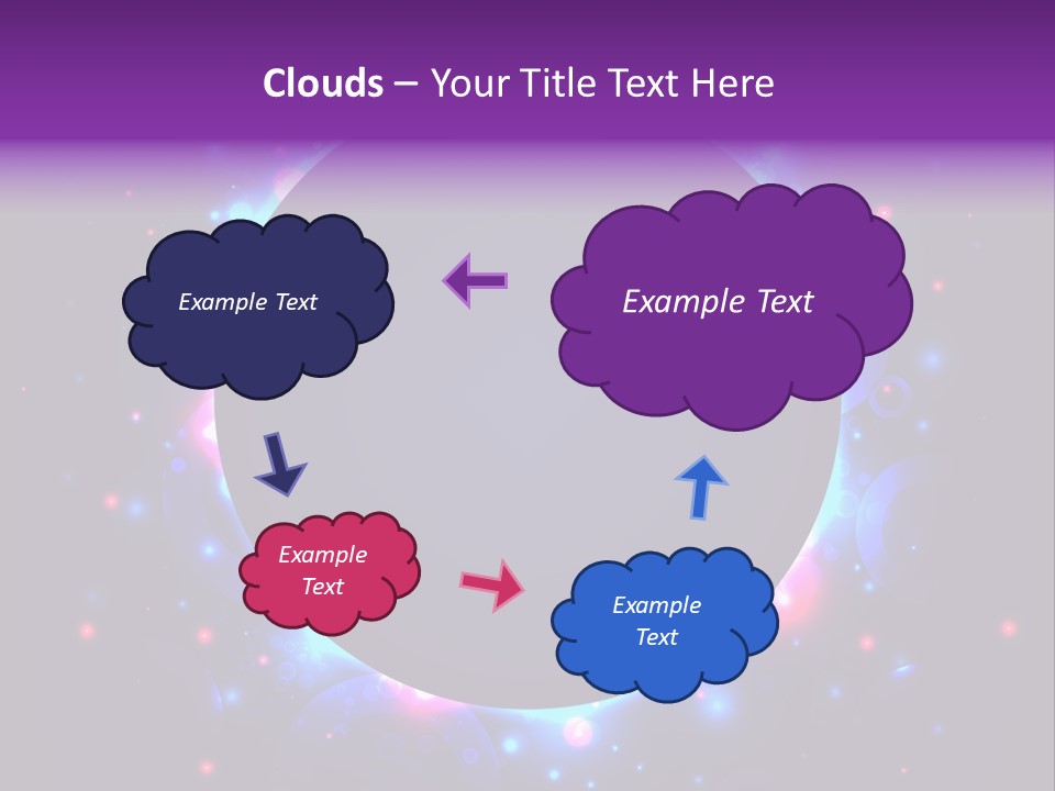 Sky Sparkle Copy Space PowerPoint Template