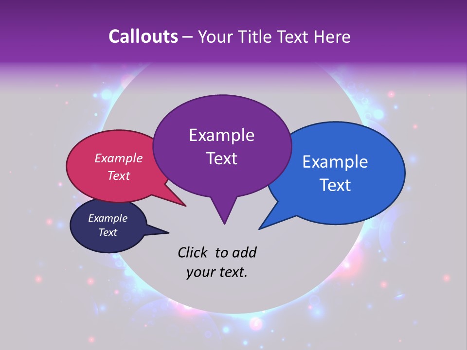 Sky Sparkle Copy Space PowerPoint Template