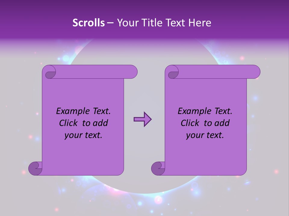 Sky Sparkle Copy Space PowerPoint Template