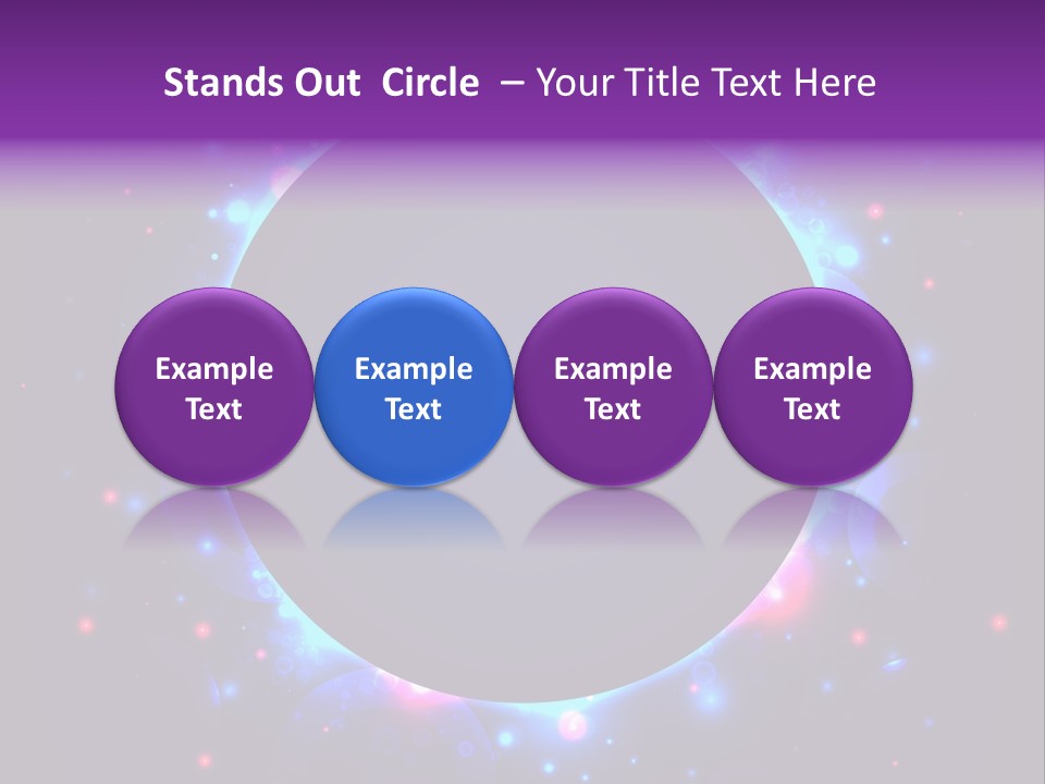 Sky Sparkle Copy Space PowerPoint Template