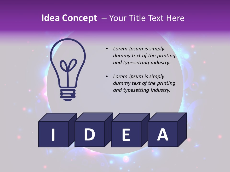 Sky Sparkle Copy Space PowerPoint Template