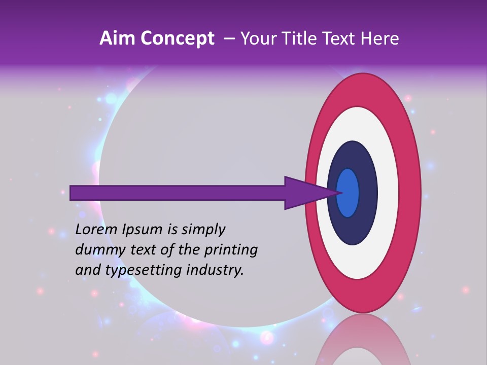 Sky Sparkle Copy Space PowerPoint Template