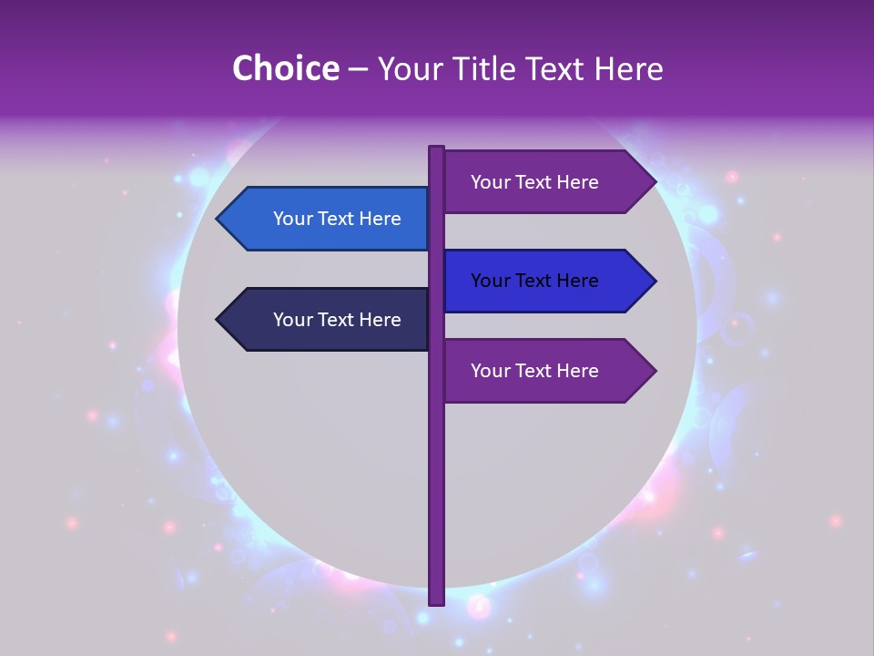 Sky Sparkle Copy Space PowerPoint Template