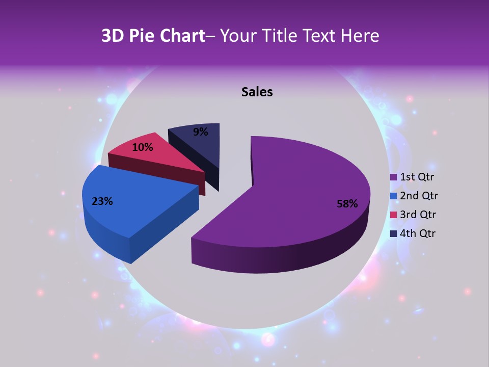 Sky Sparkle Copy Space PowerPoint Template