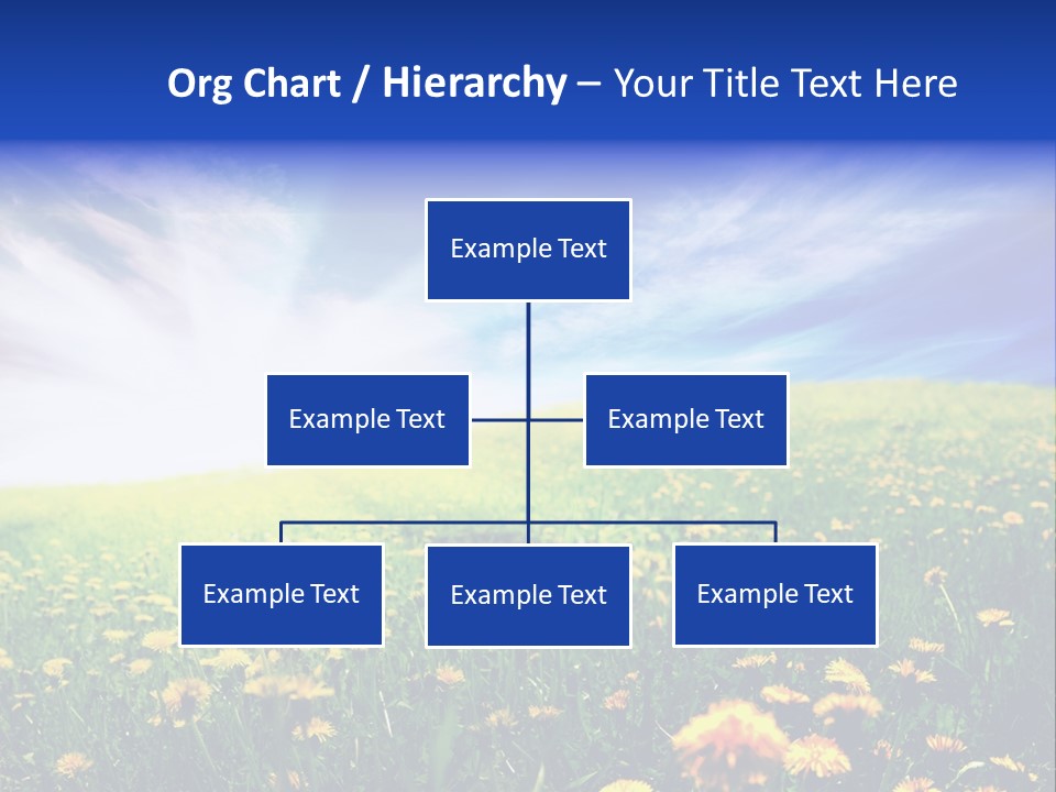 Yellow Meadow Landscapes PowerPoint Template
