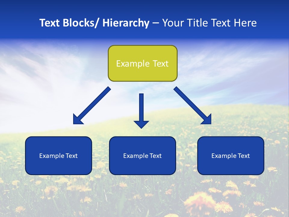 Yellow Meadow Landscapes PowerPoint Template