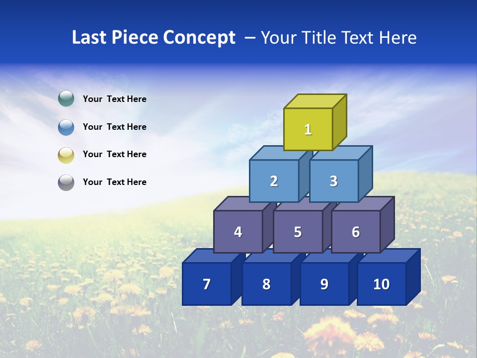 Yellow Meadow Landscapes PowerPoint Template