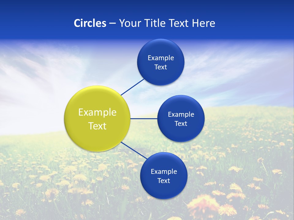 Yellow Meadow Landscapes PowerPoint Template