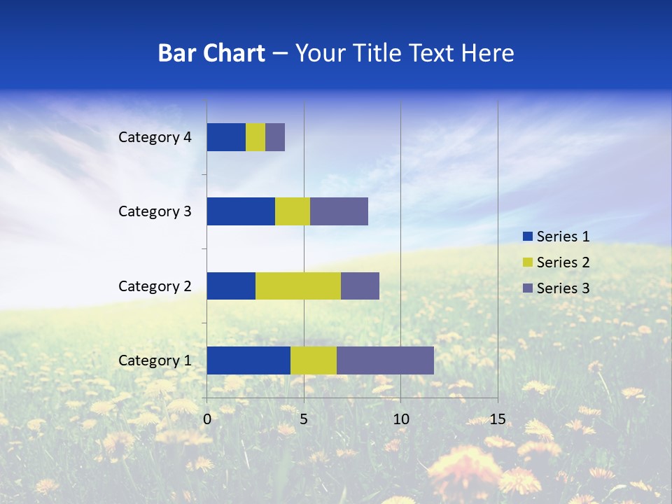 Yellow Meadow Landscapes PowerPoint Template