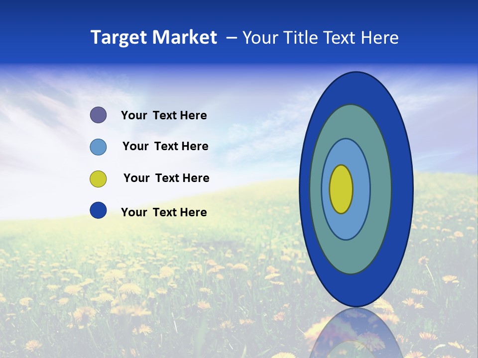 Yellow Meadow Landscapes PowerPoint Template