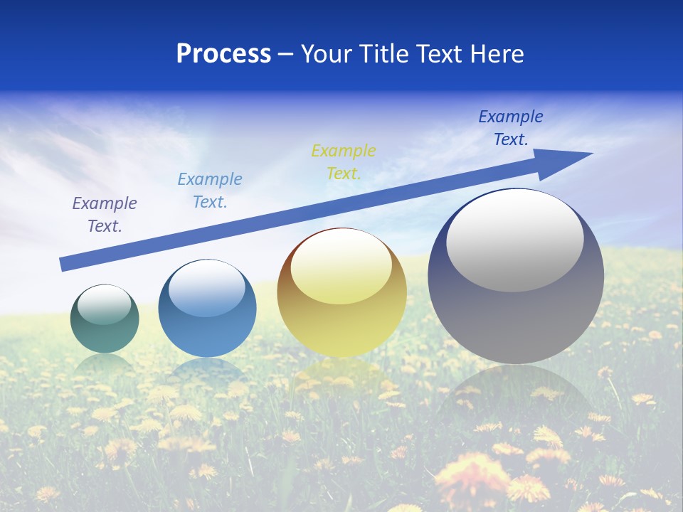 Yellow Meadow Landscapes PowerPoint Template