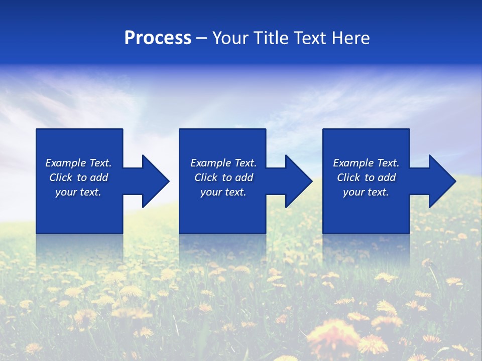 Yellow Meadow Landscapes PowerPoint Template