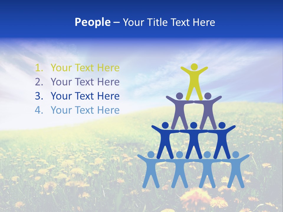 Yellow Meadow Landscapes PowerPoint Template