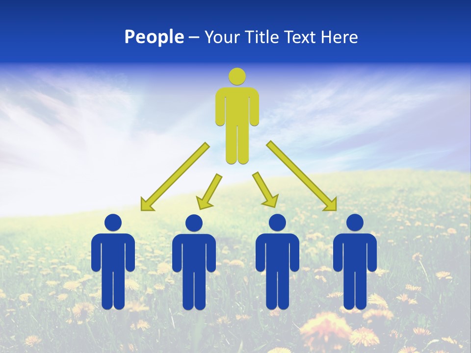 Yellow Meadow Landscapes PowerPoint Template