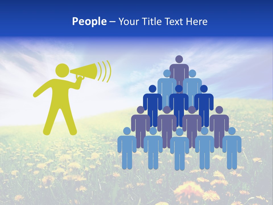 Yellow Meadow Landscapes PowerPoint Template