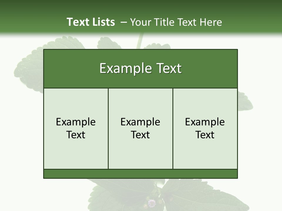 Floral Boutons Herbe PowerPoint Template