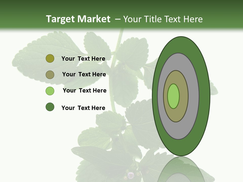 Floral Boutons Herbe PowerPoint Template