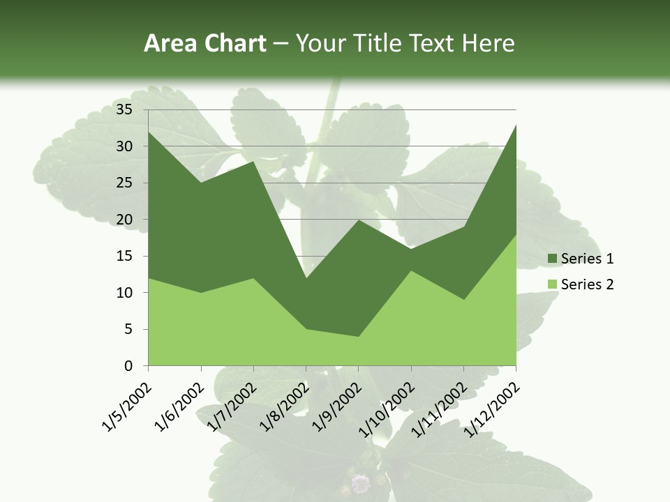 Floral Boutons Herbe PowerPoint Template