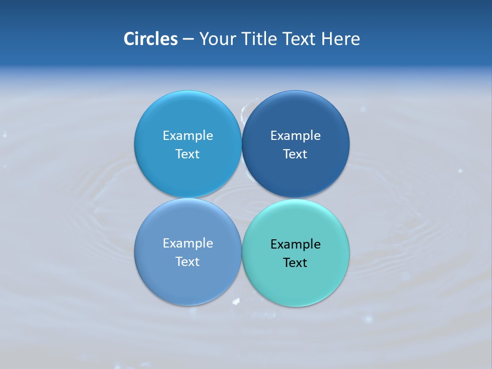 Drops Water Drop PowerPoint Template