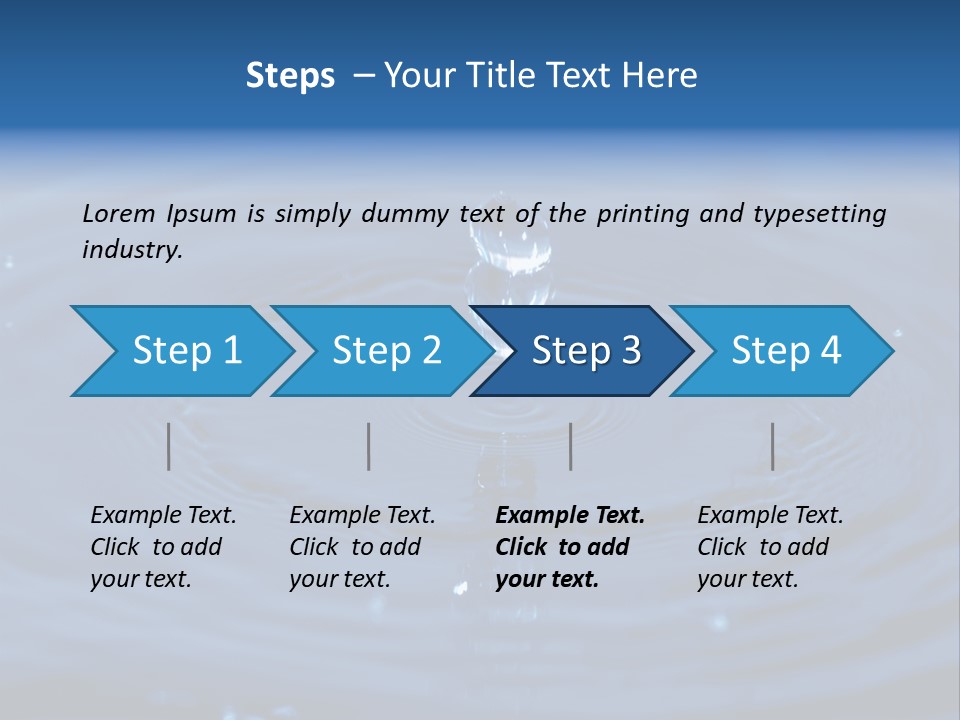 Drops Water Drop PowerPoint Template