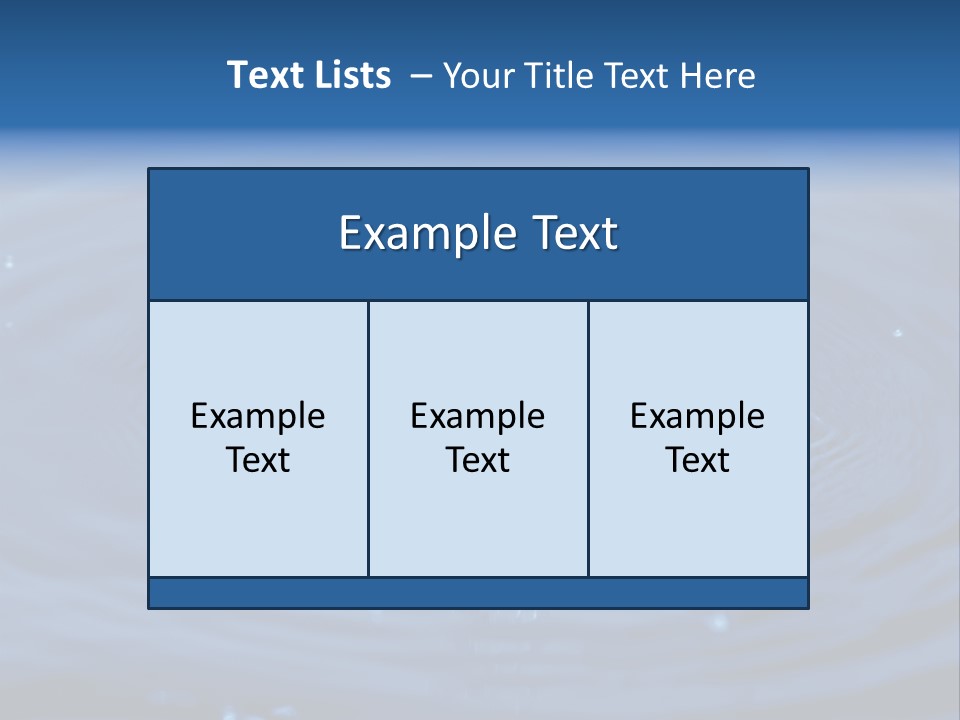 Drops Water Drop PowerPoint Template