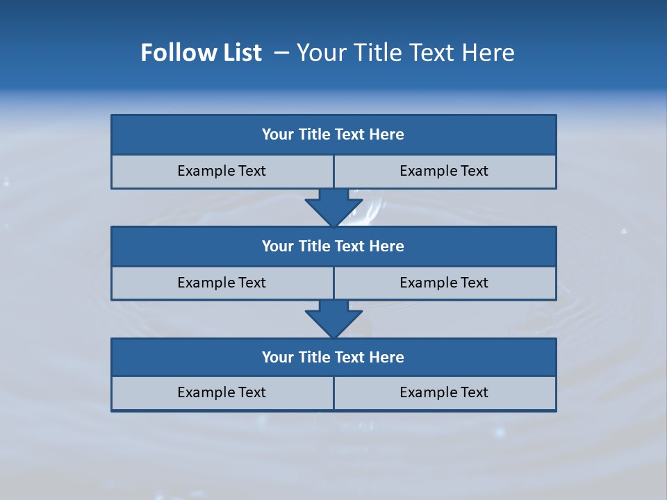 Drops Water Drop PowerPoint Template