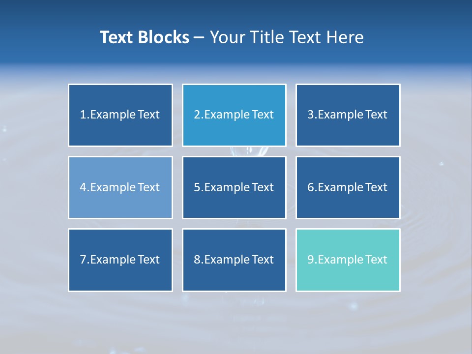 Drops Water Drop PowerPoint Template