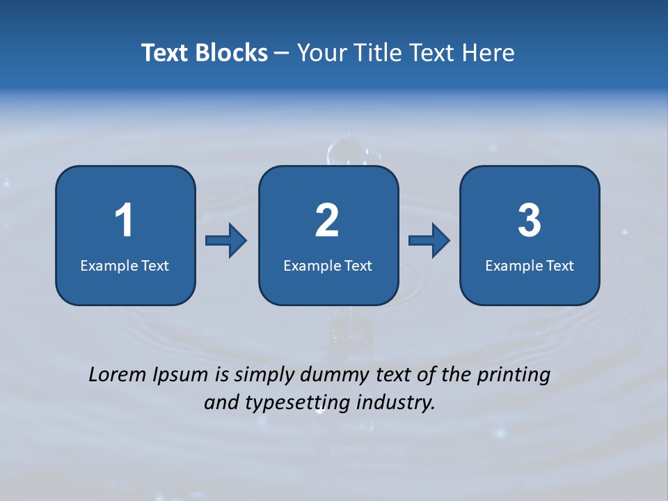 Drops Water Drop PowerPoint Template