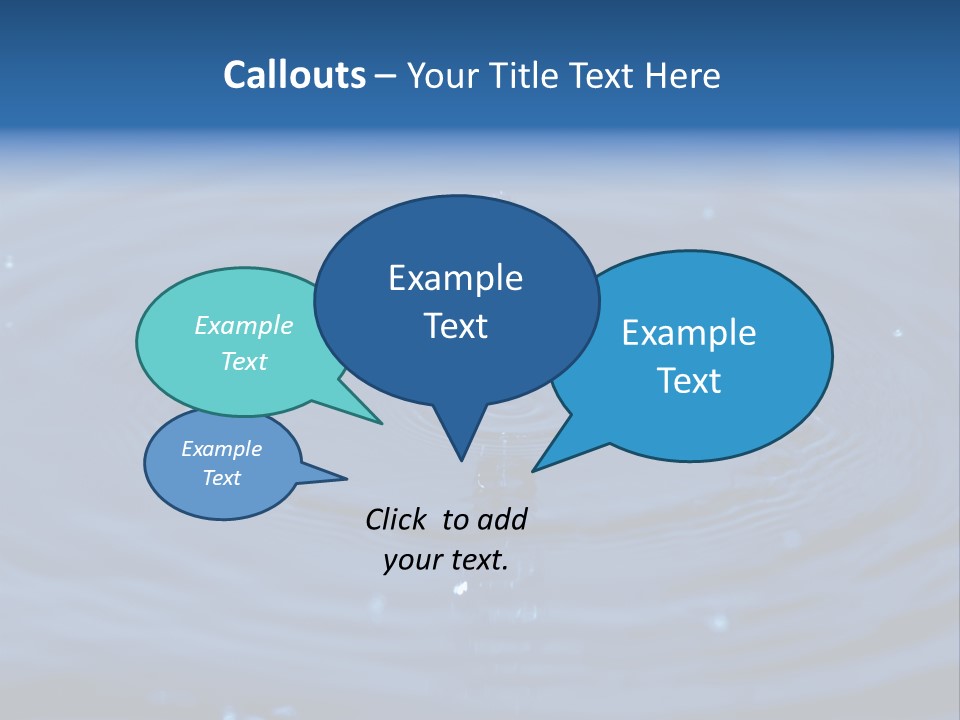 Drops Water Drop PowerPoint Template