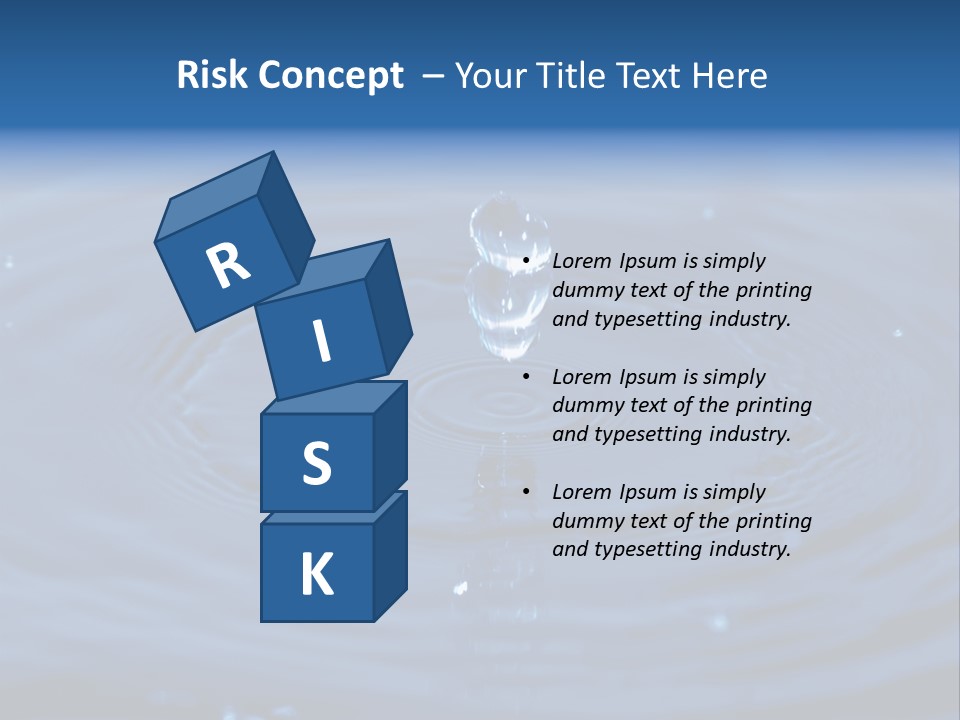 Drops Water Drop PowerPoint Template