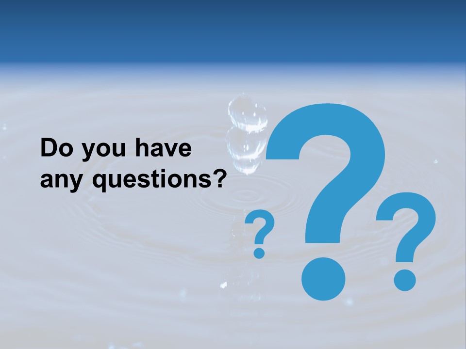 Drops Water Drop PowerPoint Template