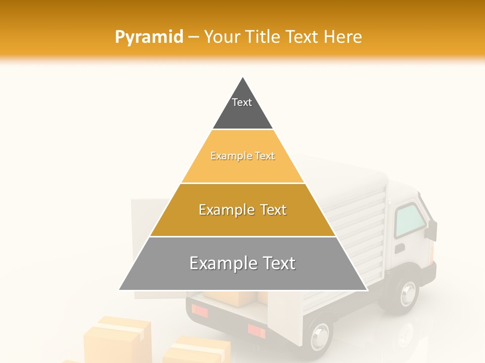A Truck And Cardboard Box PowerPoint Template