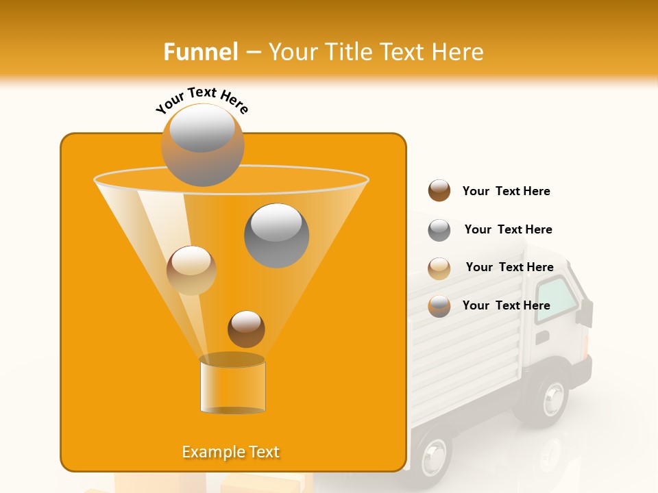 A Truck And Cardboard Box PowerPoint Template