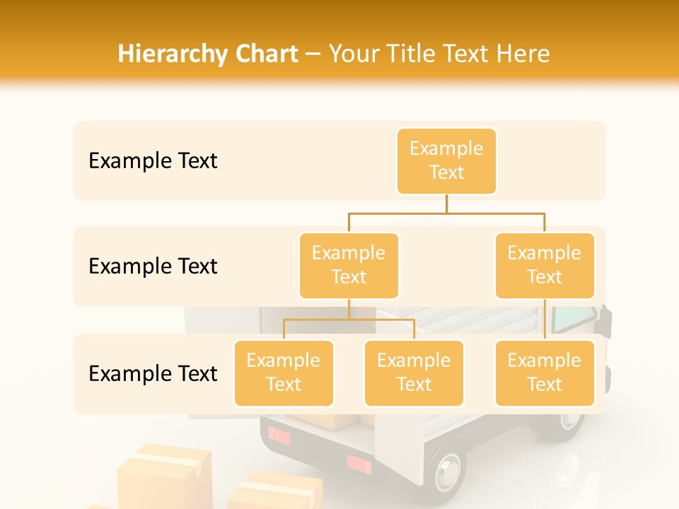 A Truck And Cardboard Box PowerPoint Template