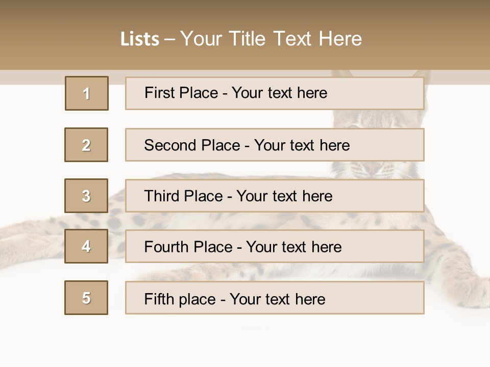 Isolated Wild Spotted PowerPoint Template