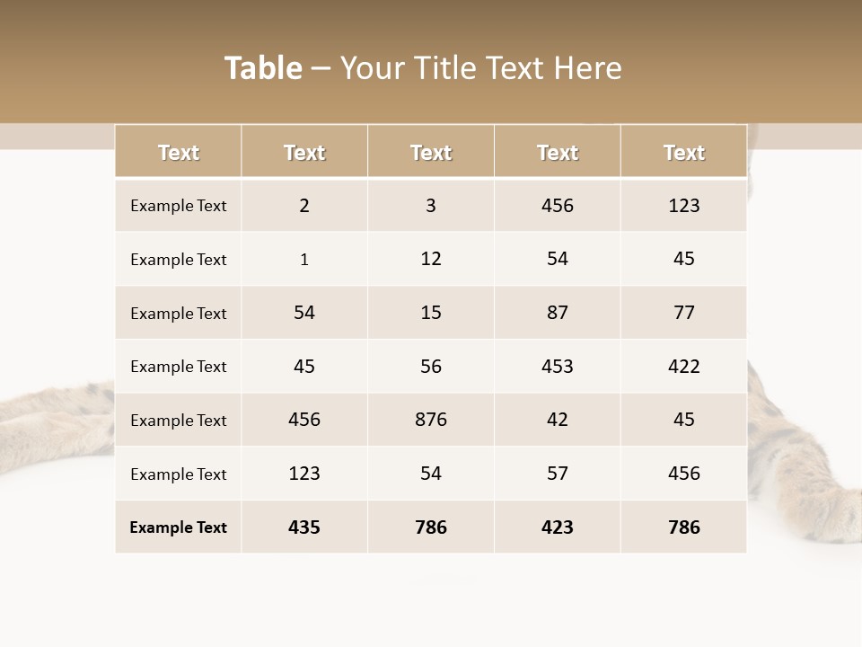 Isolated Wild Spotted PowerPoint Template