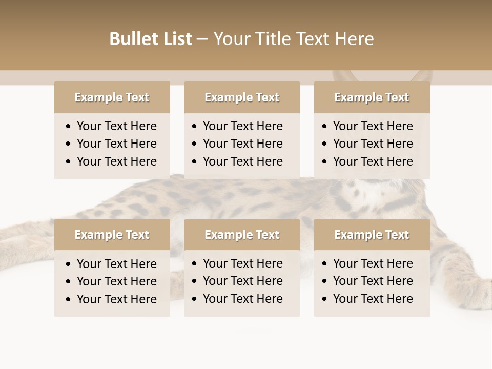 Isolated Wild Spotted PowerPoint Template