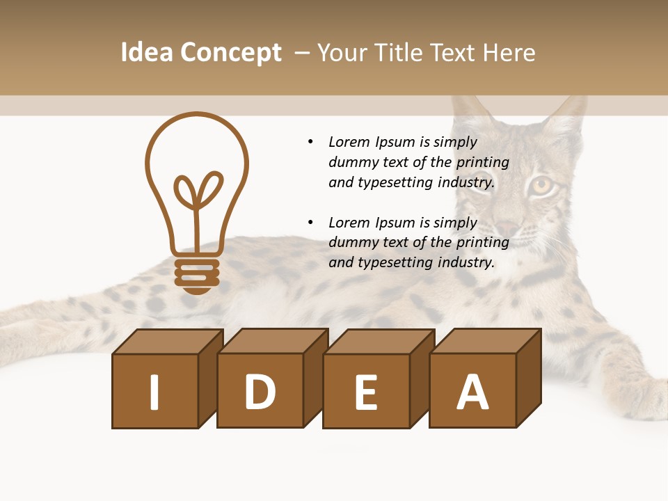 Isolated Wild Spotted PowerPoint Template