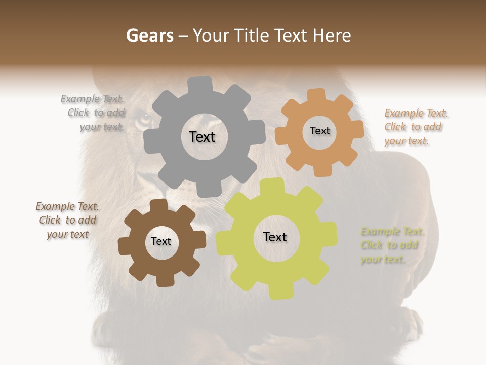 Laying Creature Lying Down PowerPoint Template