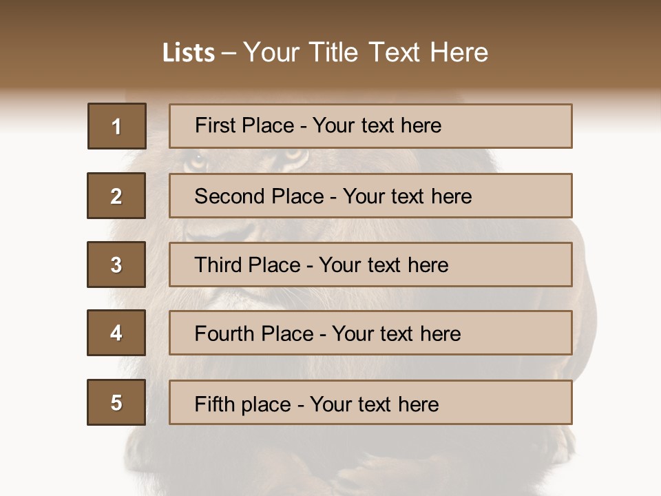 Laying Creature Lying Down PowerPoint Template
