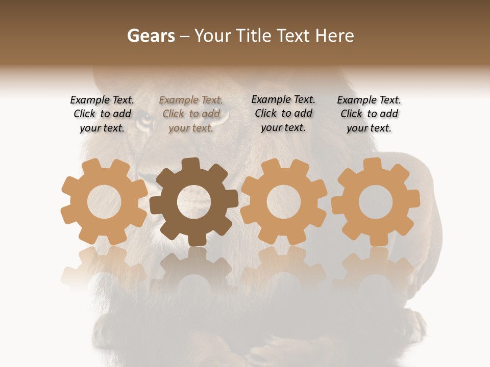 Laying Creature Lying Down PowerPoint Template