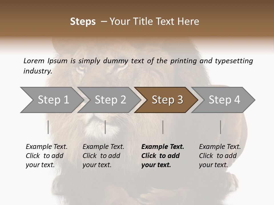 Laying Creature Lying Down PowerPoint Template