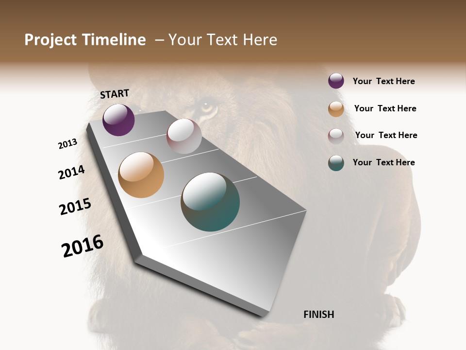 Laying Creature Lying Down PowerPoint Template