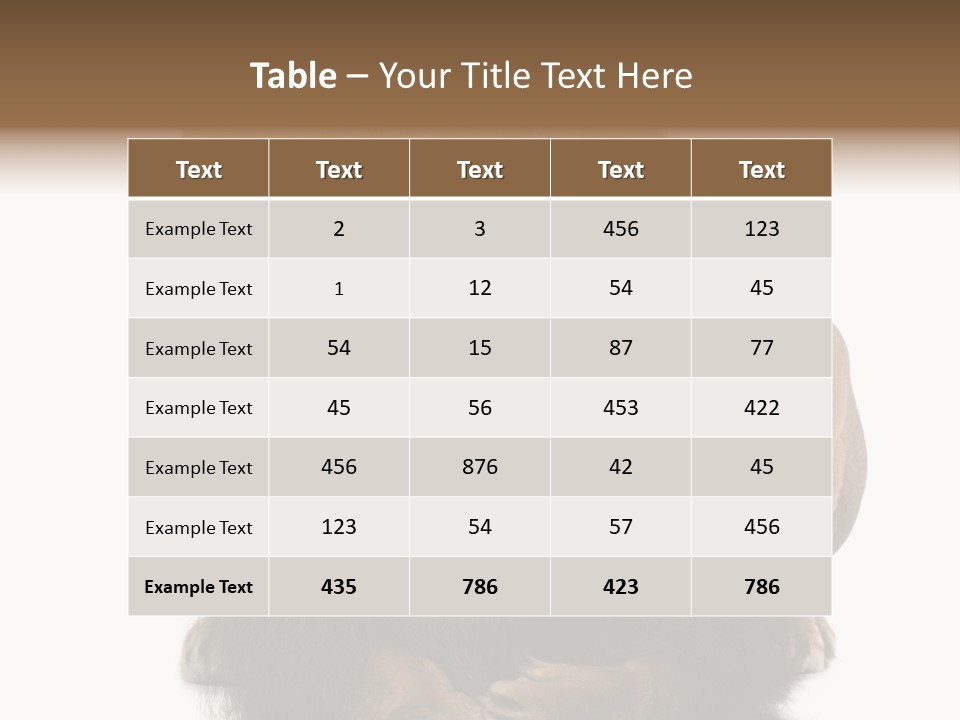 Laying Creature Lying Down PowerPoint Template