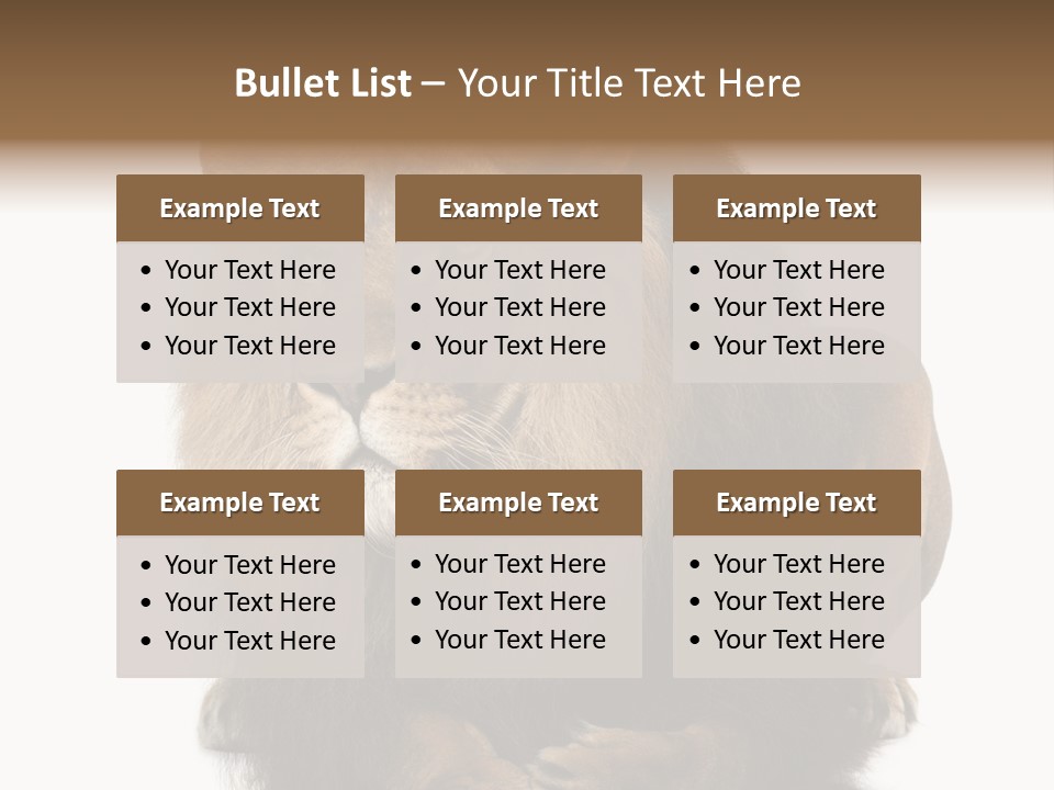 Laying Creature Lying Down PowerPoint Template