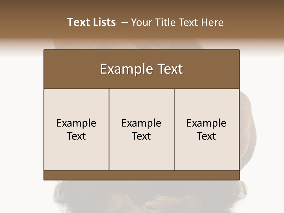 Laying Creature Lying Down PowerPoint Template