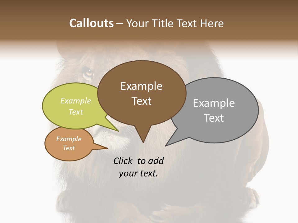 Laying Creature Lying Down PowerPoint Template