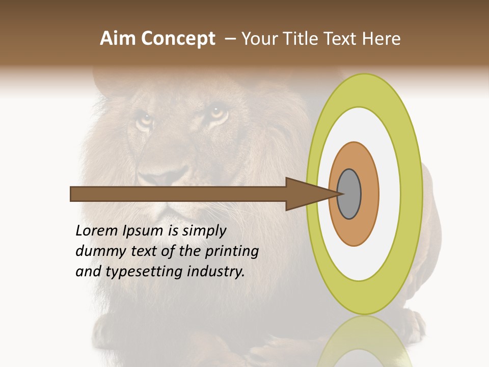 Laying Creature Lying Down PowerPoint Template