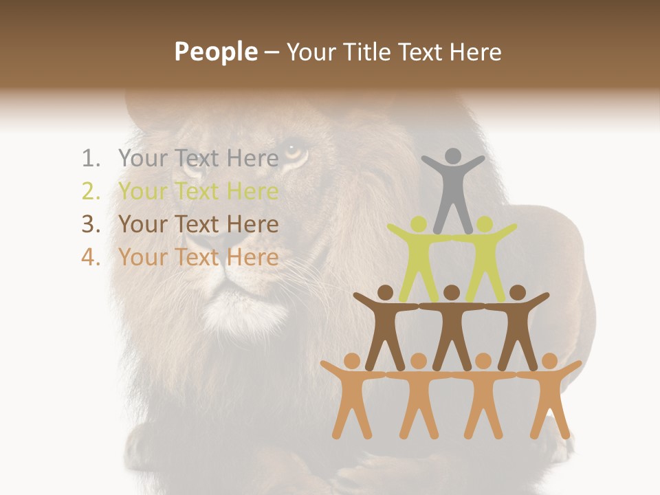 Laying Creature Lying Down PowerPoint Template